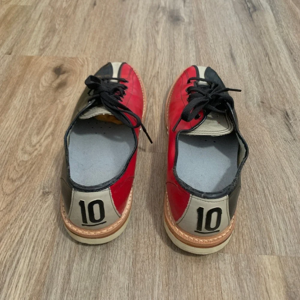 RARE excellent cond vintage 1960s Strike King Brunswick bowling shoes - 10 mens